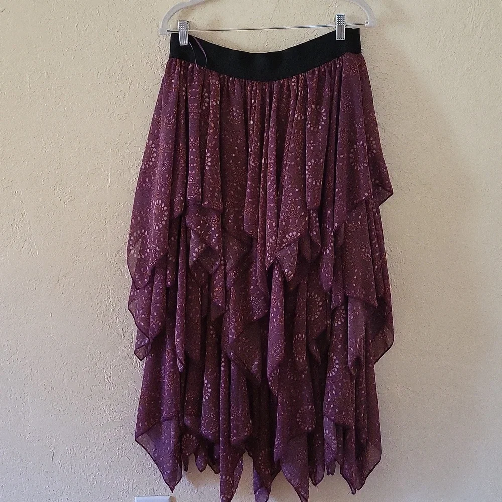 Free People Handkerchief Tiered Maxi Skirt - Picture 4 of 6